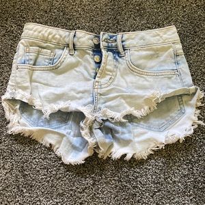 Jean shorts button up